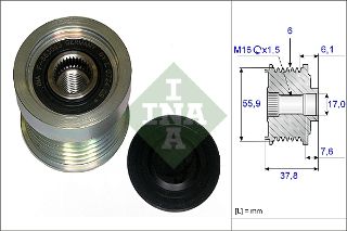 ALTERNATÖR RULMANI VOLVO C70 98-05 S40 2.4 04 S60 01 S80 98-06 S70 V70 XC70 XC90 535001910 resmi