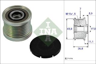 ALTERNATÖR KASNAĞI RULMANI LGN II 01- -MGN II-III 08- -TRAFİC II 06- -MASTER II 06- 1.9DCI resmi