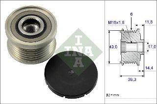 X ALTERNATÖR KASNAĞI RULMANLI BMW 1 E81-E87 130İ-BMW 3 E46 316İ- E90 323-325-330 resmi