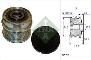ALTERNATÖR KASNAĞI RULMANLI BRAVO-DOBLO-LİNEA-PUNTO-500-500C-L-X-COMBO-GIULIETTA-MİTO 1.4 resmi