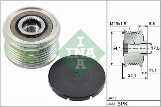 ALTERNATÖR RULMANI BER C2 C3 207 308 1.6 16V 00- resmi