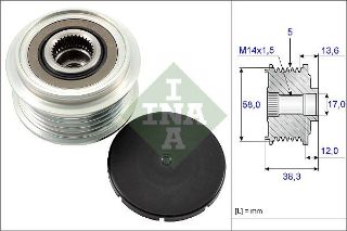 ALTERNATÖR KASNAĞI 2.0 TD AVENSIS (T25) 03-06 resmi