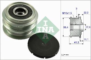 D4F ALTERNATÖR RULMANI (KASNAGI) 3 KANAL CLİO 1.2 16V-DACIA 1.2 16V resmi