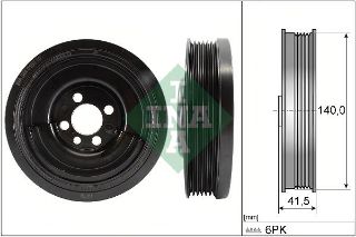 RİEMENSCHEİBE. KURBELWELLE AUDİ/SEAT/SKODA/VW resmi