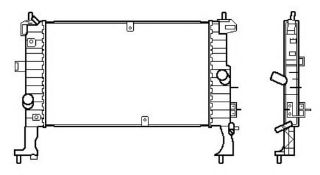 RADYATÖR MERİVA 1.3-1.7CDTI 03 AC KLİMASIZ MEK 600X370 resmi