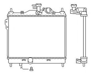 SU RADYATORU-(370×495×18)-(HYUNDAI: GETZ "1.5CRDI" 03> "MANUEL" ) resmi