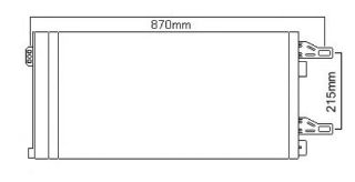 KLİMA KÖNDENSERİ DUCATO 06 JUMPER 06 BOXER 06 2.2D-2.3D-3.0D 710X386X16 resmi