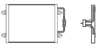 KLİMA KÖNDENSERİ MGN I 96-03 1.4-1.6-2.0-1.9D 545X391X16 resmi
