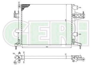 RADYATÖR RA0200730 CORSA-C 1.2 1.4-16V (03-) 1300236 resmi