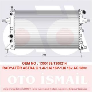 RADYATÖR RA0200770 ASTRA-G (98-) 1.4İ 16V 1.6İ 16V KLİMALI resmi