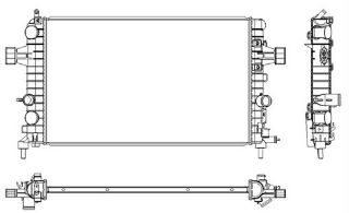 RADYATÖR ASTRA H- ZAFİRA 1.6-1.8 AC KLİMASIZ MEK 600X363X28 RA0200990 resmi