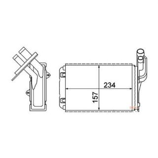 KALORİFER RADYATÖRÜ MGN I-CLİO I-R19 234X157 223V10 resmi
