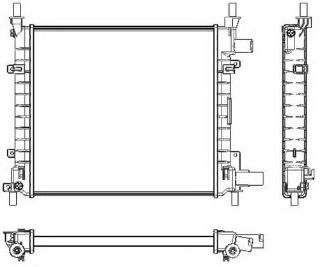 RADYATÖR FORD KA 96-08 1.0-1.3-1.2 MEK KLİMASIZ 380X359X23 RA0120970 resmi