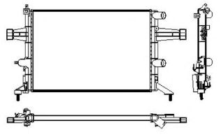 RADYATÖR ASTRA G 1.2İ 16V MEK KLİMASIZ 540X378X23 resmi