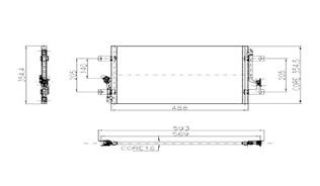 X KLİMA KÖNDENSERİ PALİO 1.2 448X355X16 1 SIRA ALB SİSTEM resmi