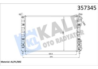 SU RADYATÖRÜ FIAT PALİO 1.6 MUSURLU AL/PL/BRZ resmi