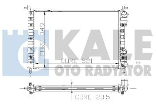 SU RADYATÖRÜ FIAT PALİO 1.2/1.4 16V - ALBEA 1.2/1.4 - STRADA 1.2 96-09 AC AL/PL/BRZ resmi