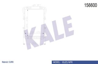 SU RADYATÖRÜ İSUZU NPR 4 SIRA PS BAKIR resmi