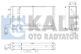 RADYATÖR KALORİFER M.131 DOĞAN ŞAHİN KARTAL 79-02  DOĞAN 86-02  KARTAL 86-02  SAHIN 84-02 MEKANİK resmi