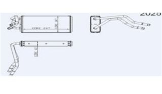 KALORİFER RADYATÖRÜ TRANSİT V347 AC 247X147X42 2 SIRA ALB SİSTEM resmi