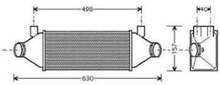 TURBO RADYATÖRÜ İNTERCOOLER FORD TRANSİT V184-V347 00 400X127X73 MEK. AL/BRZ resmi