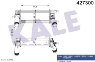 TURBO RADYATÖRÜ TRANSİT COURIER FİESTA IV B-MAX 1.0 ECOBOOST 18- resmi