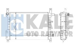 SU RADYATÖRÜ FORD FİESTA III 1.1/1.3/1.4 89-97 AC 2 SIRA AL+PL ALIMINYUM resmi