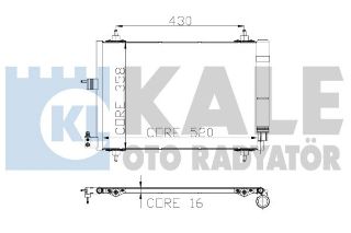 KLİMA RADYATÖRÜ PARTNER II/BERLİNGO II/XSARA II/XSARA/PICASSO DW8-DW8B 1.9 D 02> resmi