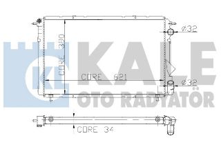 SU RADYATÖRÜ RENAULT ESPACE 2.1 TURBO D/ 2.2 RN/RT/RXE/QUADRA AL/PL/BRZ resmi
