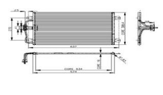 KLİMA RADYATÖRÜ RENAULT MEGANE I KÖNDENSER 1 SIRA ALB SİSTEM resmi