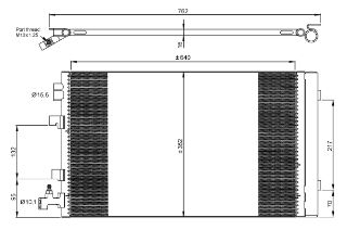 KLİMA RADYATÖRÜ 1,5 DCİ-1,6 16V-2,0 FLUENCE 09-10 resmi