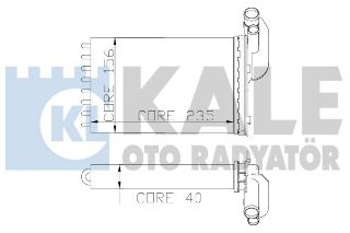 KALORİFER RADYATÖRÜ MGN I-CLİO I-R19 234X157X42 2 SIRA CU PL resmi