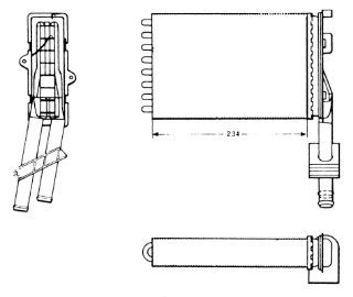 KALORİFER RADYATÖRÜ R21 OPTIMA-CNCRD AC KLİMASIZ 234X157X42 2 SIRA AL PL SİSTEM resmi