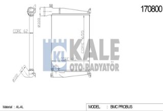 INTERCOOLER RADYATORU BELDE OTOBUS (AL / AL) resmi