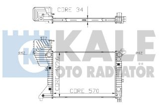 SU RADYATÖRÜ MB SPRINTER 208 / 214 / 308 / 314 / 408 / 414 D 95-06 AL/PL/BRZ resmi