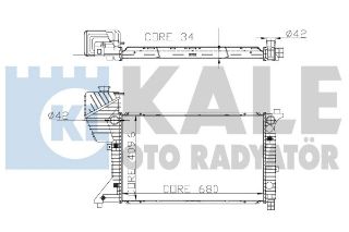 SU RADYATÖRÜ MB SPRINTER 210 / 212 / 310 / 312 / 410 / 412 D 95-00 AL/PL/BRZ resmi