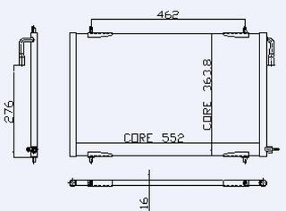 KÖNDENSER AL/BRZ 206 98 1.1-1.4-1.6-2.0-1.4HDI-1.6HDI resmi