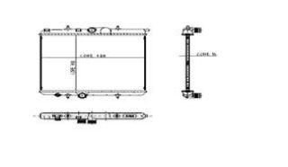 SU RADYATÖRÜ PEUGEOT 206 1.1 / 1.4 / 1.6 16V MUSURSUZ 98-> AC AL/PL/BRZ resmi