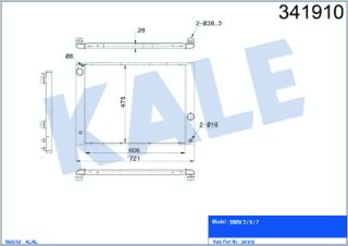 SU RADYATÖRÜ BMW 5 / 7 05-09 AL/PL/BRZ MANUEL-OTOMOTIK resmi