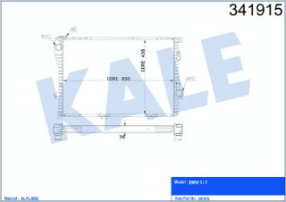 SU RADYATÖRÜ M52-M54-M60-M62-M73 E38-E39 94-03 resmi