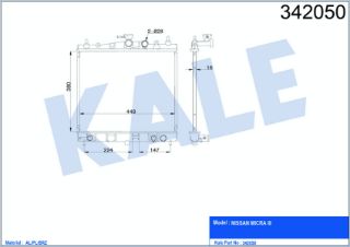 SU RADYATÖRÜ NİSSAN MİCRA III 1.2 16V / 1.4 16V 03-10 AL/PL/BRZ resmi