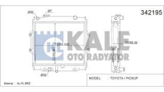 SU RADYATÖRÜ TOYOTA PİCK UP AL/PL/BRZ MANUEL resmi