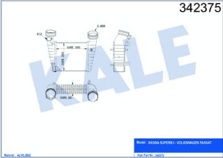 TURBO RADYATÖRÜ PASSAT 1,8T 20V 00>05 SUPERB 02>08 resmi