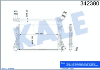TURBO RADYATÖRÜ İNTERCOOLER VW CADDY III-GOLF VI AUDI A3-TT-LEON SKODA OCTAVIA AL-PL-BRZ resmi