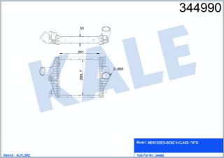TURBOSARJ RADYATÖRÜ V-CLASS W638/2 96>03 VİTO W638 97>03 resmi