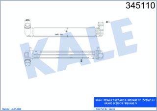 TURBO RADYATÖRÜ MEGANE III/SCENIC III 1.5DCI 09> resmi