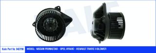 KALORİFER MOTORU RENAULT TRAFIC II 1.9/2.0/2.5DCI 2.0 16V 01=> OPEL VIVARO A 2.0/2.5CDTI 1.9DI/DTI 01=> NISSAN PRIMASTAR 01=> (12V) resmi