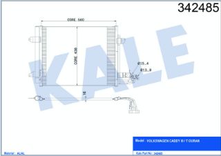 KÖNDENSER CADDY III TOURAN resmi