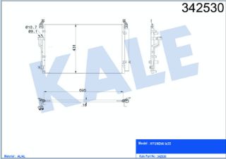 KLİMA RADYATÖRÜ HYUNDAİ IX55 VERACRUZ 07 + resmi