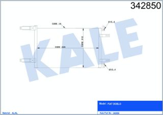 KÖNDENSER FIAT DOBLO 1.9D resmi
